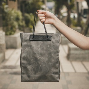 [WOTANCRAFT] Foldable Shopping Bag 5L - Vintage Grey                                            
